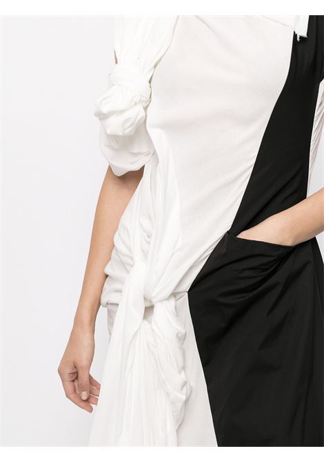 Abito bicolore asimmetrico YOHJI YAMAMOTO | Abito | FD-D09-8051